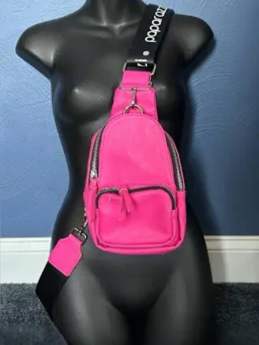 Hot Pink Crossbody Sling Bag - Women's Everyday Carry